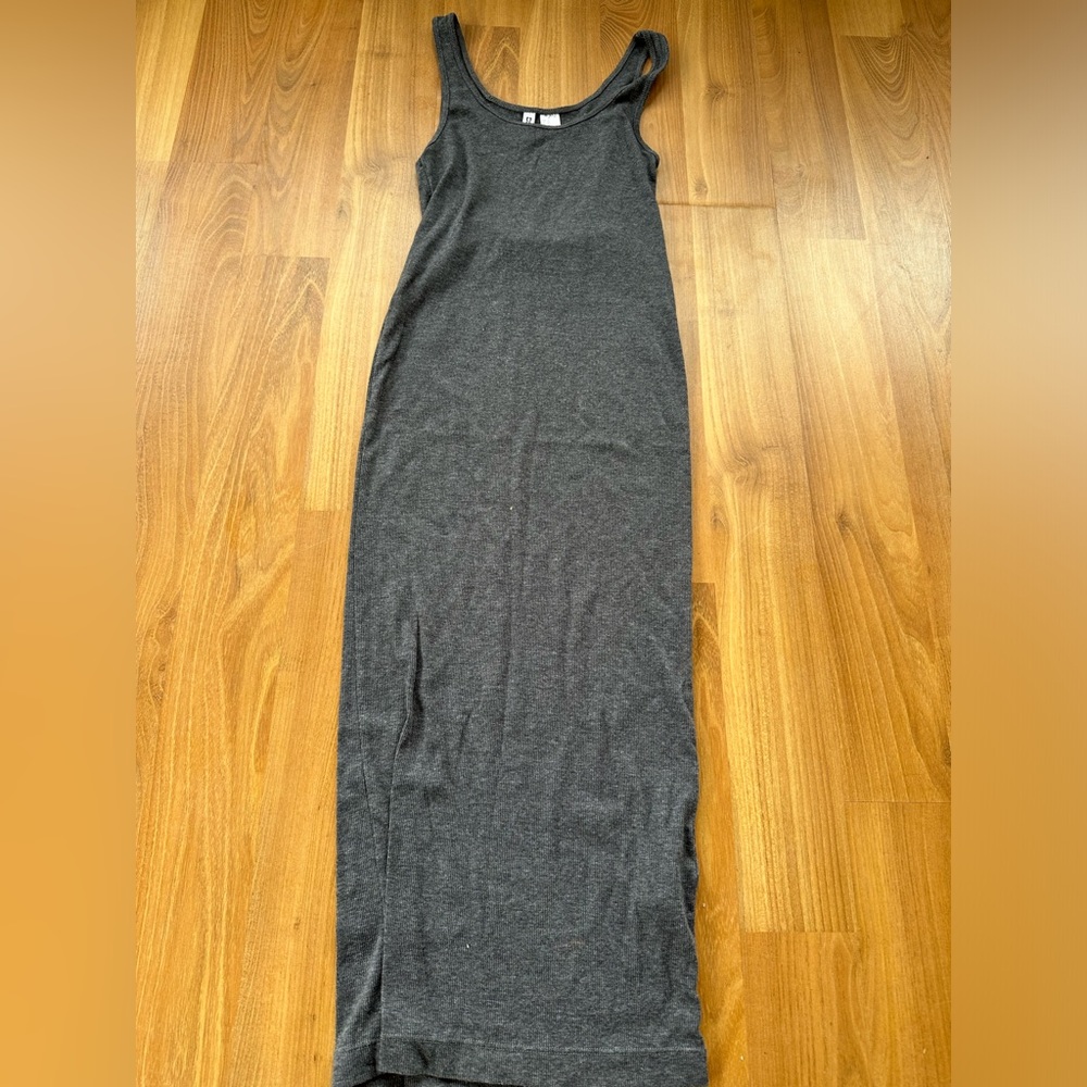 H&M, XS, dark grey T-shirt dress